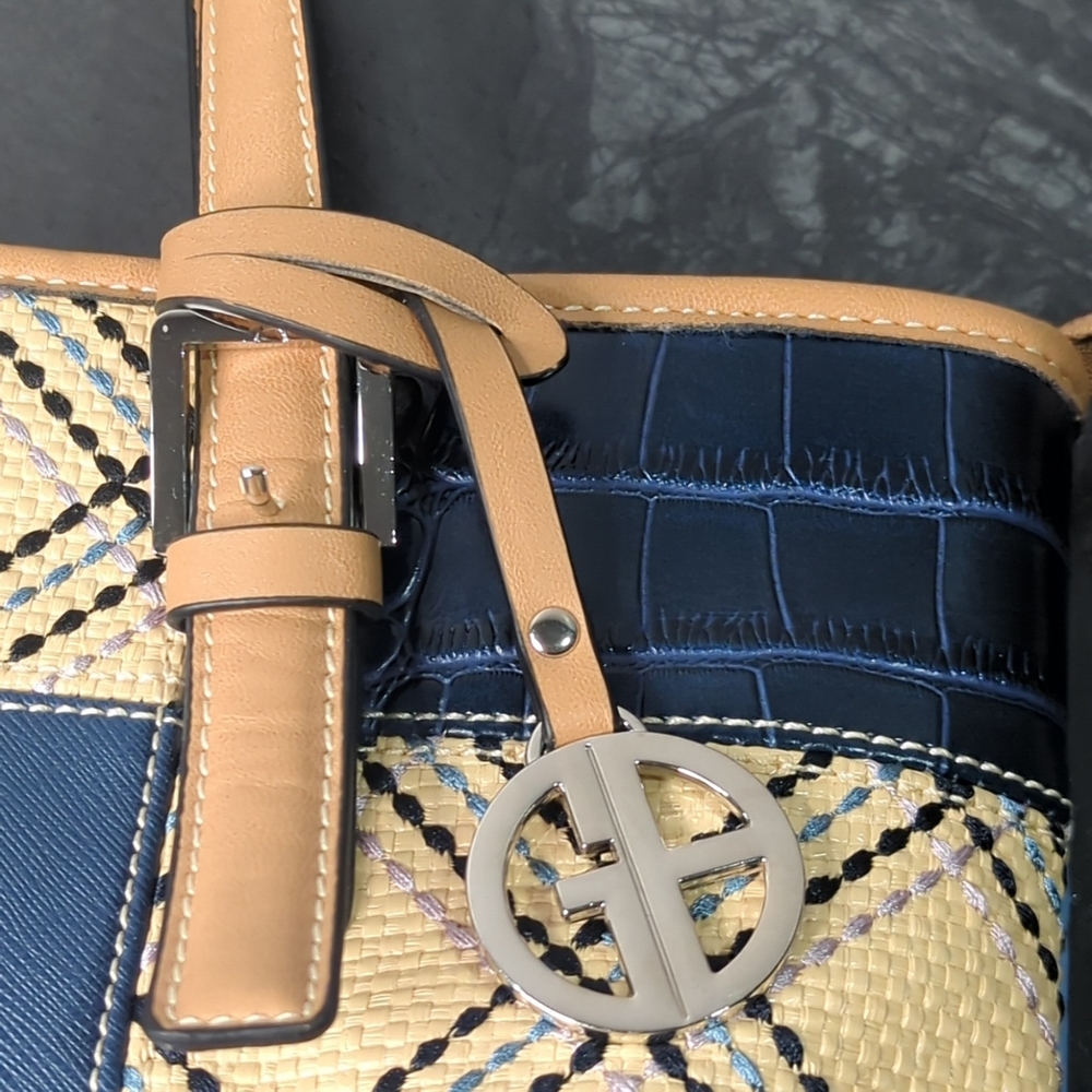 Giani Bernini Multicolor Patchwork Butterfly Purs… - image 7